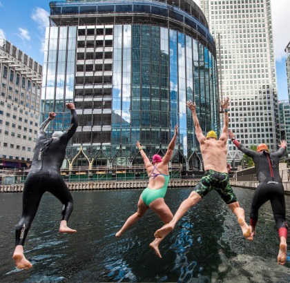 A Dip in The Dock: Open Water Swimming at Canary Wharf Opens for Summer
