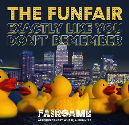 Holy Duck! World’s First Immersive Fairground, Fairgame, is Opening this October