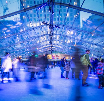 Skate Date: London’s longest seasonal ice rink remains open for February at Canary Wharf