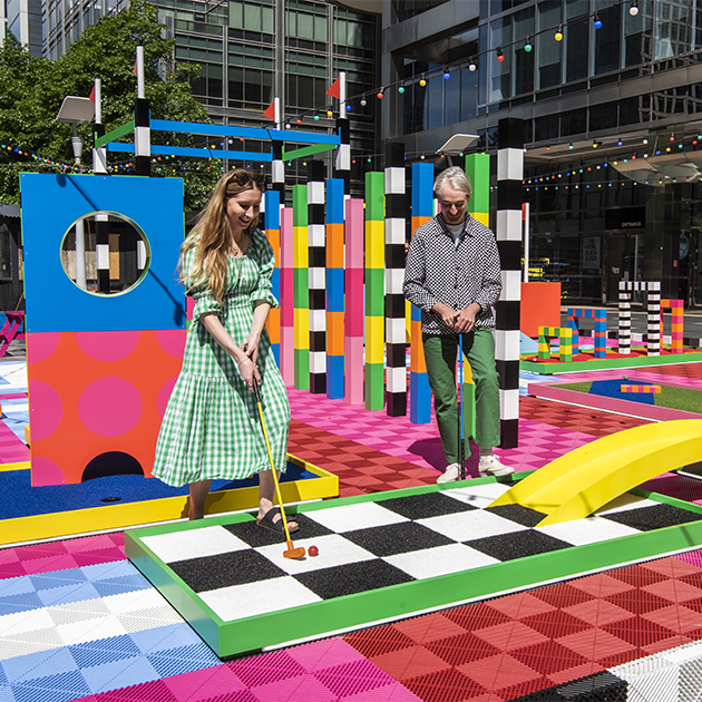 Minigolf by Craig & Karl and ping pong returns to Montgomery Square