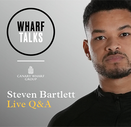 Steven Bartlett Kicks Off First in Wharf Talks Programme at Canary Wharf – 20.03.23