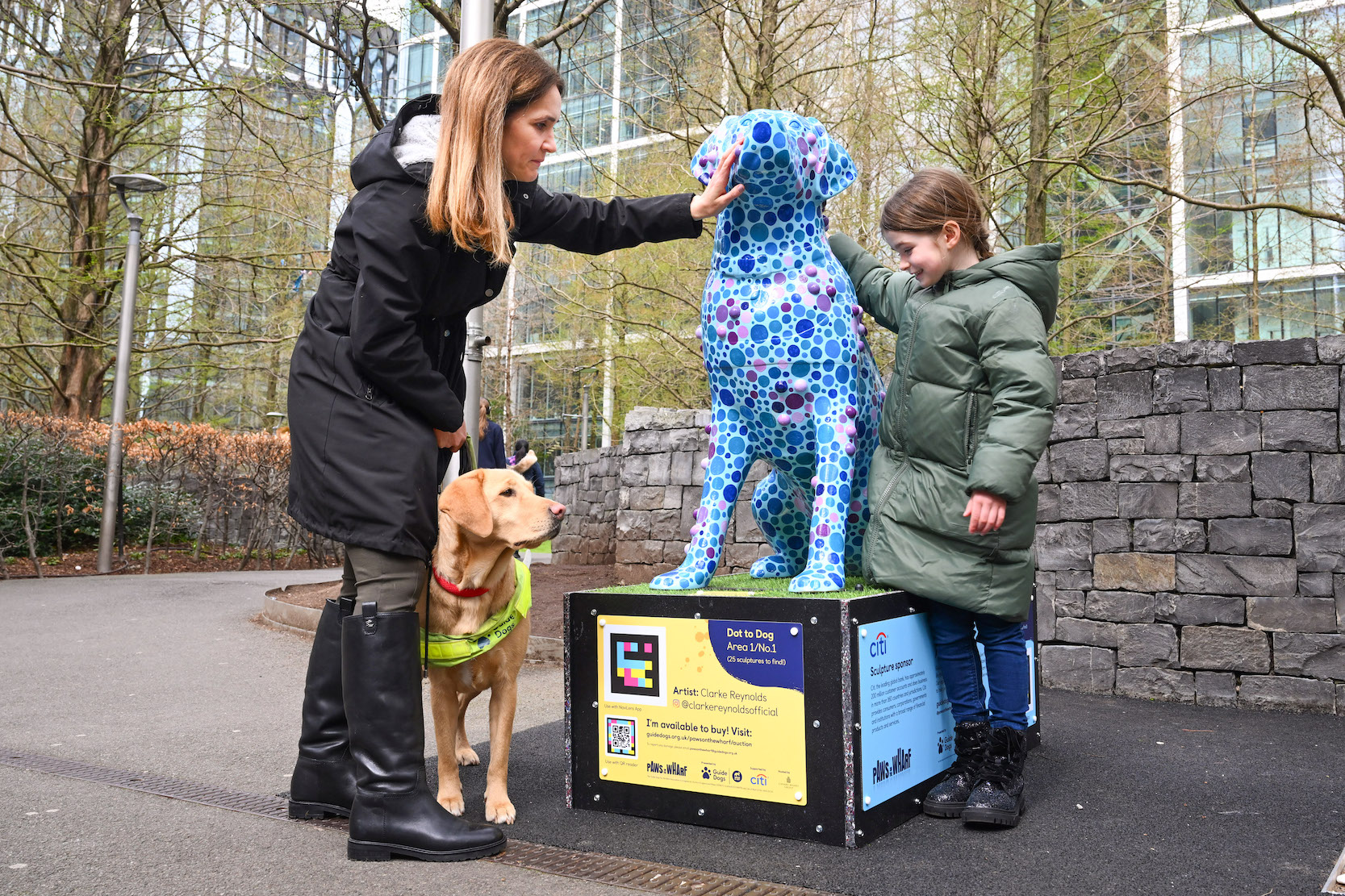 Paws on the Wharf: Guide Dogs announces inclusive art trail in Canary Wharf